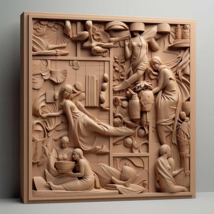 نموذج ثلاثي الأبعاد لآلة CNC 3D Art 